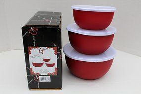 Stainless Steel 6-Piece Mixing Storing and Serving Bowl Set with Lids N4