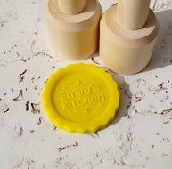 Personalized embossing cookie stamp, embossing rolling pin alternative, cookie decorating stamp, wooden kitchen... N2