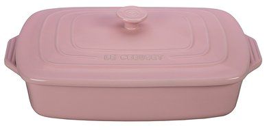 Le Creuset Stoneware Covered Rectangular Casserole, 12.5 by 8.5-Inch, Caribbean N3