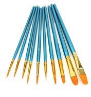 Mikey Store Set of Art Paint Brush Set for Watercolor Professional Paint Brushes Watercolor Oil Acrylic Painting... N4