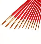 Mikey Store Set of Art Paint Brush Set for Watercolor Professional Paint Brushes Watercolor Oil Acrylic Painting... N15