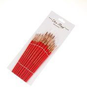 Mikey Store Set of Art Paint Brush Set for Watercolor Professional Paint Brushes Watercolor Oil Acrylic Painting... N16