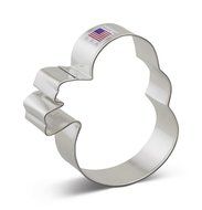 Ann Clark Snowman wScarf Cookie Cutter - 3.5 Inches - Tin Plated Steel