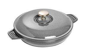Staub Round Plate w/ Lid, Graphite Grey, 0.75 qt. - Graphite Grey