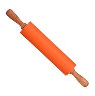 Kuke Silicone Rolling Pin with Wood Handles Professional Non-stick Home Marble Rolling Pin Small Gourmet Rolling... N10