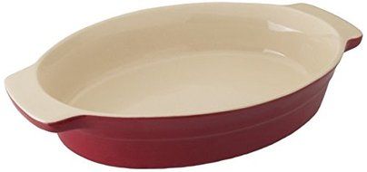BergHOFF 1695006 Geminis Oval Baking Dish, Red
