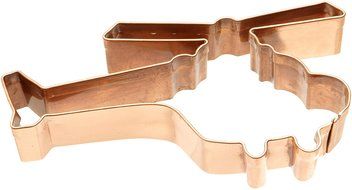 Old River Road Airplane Shape Cookie Cutter, Copper N3