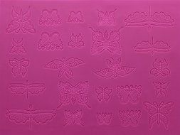 Beautiful Butterflies Large 3-D Silicone Lace Mat by Claire Bowman