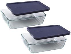 Pyrex Simply Store 4.8-Cup Rectangular Glass Food Storage Dish N4