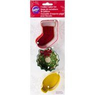 Wilton 2308-5071 3-Piece Christmas Mantel Metal Cookie Cutter Set