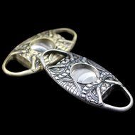 Dakoufish Snake Face Pocket Antique Copper Stainless Steel Double Blade Cuban Cigar Scissors Cigar Cutter (Gold) N3