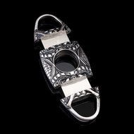 Dakoufish Snake Face Pocket Antique Copper Stainless Steel Double Blade Cuban Cigar Scissors Cigar Cutter (Gold) N6