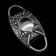 Dakoufish Snake Face Pocket Antique Copper Stainless Steel Double Blade Cuban Cigar Scissors Cigar Cutter (Gold) N7