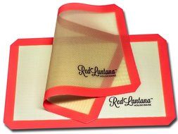 RedLantana Nonstick Silicone Baking Mat - Set of 2 - Half Sheet Pan Size