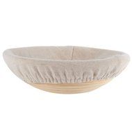 Mercu Round Banneton Brotform Bread Proofing Proving Handmade Rattan Basket N5