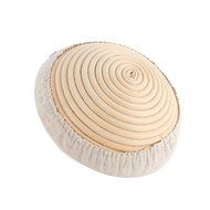 Mercu Round Banneton Brotform Bread Proofing Proving Handmade Rattan Basket N7