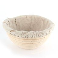 Mercu Round Banneton Brotform Bread Proofing Proving Handmade Rattan Basket N13