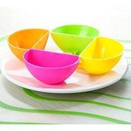 Ecoolbuy Pack of 4 Salad Sauce Ketchup Jam Dip Clip Cup Bowl Saucer Tableware Kitchen N2
