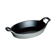 Staub Mini Oval Roasting Dish, Graphite Grey, 8 oz. - Graphite Grey