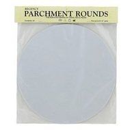 10&rdquo; Round Pre-Cut Parchment Paper Liners - 24/Pack