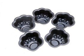 Aluminum Cat Paw Print Cartoon Cake Mold Baking Pan for Child Set 5