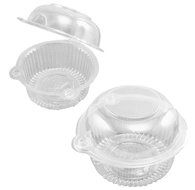 MERSUII&trade;25/50/100 PCS Plastic Single Individual Cupcake Muffin Dome Holders Cases Boxes Cups N2