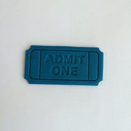 Movie Ticket 101 Cookie Cutter (3 inches)
