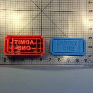 Movie Ticket 101 Cookie Cutter (3 inches) N2