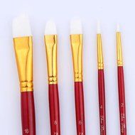 Mikey Store 5pcs Art Paint Brush Set for Watercolor Professional Paint Brushes Watercolor Oil Acrylic Painting... N6