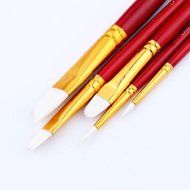 Mikey Store 5pcs Art Paint Brush Set for Watercolor Professional Paint Brushes Watercolor Oil Acrylic Painting... N8