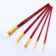 Mikey Store 5pcs Art Paint Brush Set for Watercolor Professional Paint Brushes Watercolor Oil Acrylic Painting... N9