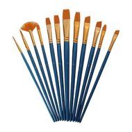 Mikey Store 5pcs Art Paint Brush Set for Watercolor Professional Paint Brushes Watercolor Oil Acrylic Painting... N12