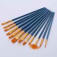 Mikey Store 5pcs Art Paint Brush Set for Watercolor Professional Paint Brushes Watercolor Oil Acrylic Painting... N15