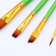 Mikey Store 5pcs Art Paint Brush Set for Watercolor Professional Paint Brushes Watercolor Oil Acrylic Painting... N17