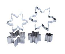 OUMOSI Christmas 5-Piece Snowflake Comfort Grip Cookie Cutter N2