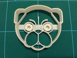Atomade Cute Dog Puppy Pug Cookie Cutter, White (2.5 Inches) N2