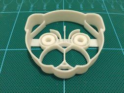 Atomade Cute Dog Puppy Pug Cookie Cutter, White (2.5 Inches) N5