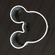 Topbeu Lovely Metal Mouse Shaped Cookie Pastry Dessert Cake Cutter Baking Mould Mold N4