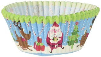 Wilton Santa Baking Cups, 75-Count