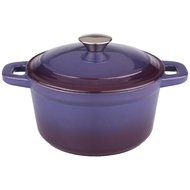 BergHOFF Neo Cast Iron Stockpot with a Lid, Purple, 7-Qt.