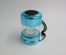 Colorful Lighting Bubble Style MP3 Speaker with FM Radio Function AUX/USB/TF Card Song Play Function (Blue Color)