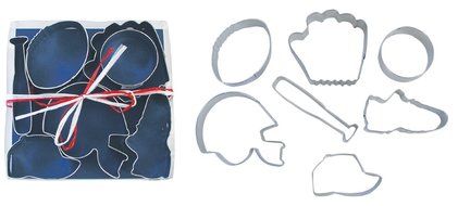 R &amp; M International 1805 7-Piece Cookie Cutters, Sports, Assorted