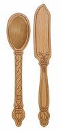Talisman Designs 1888 Get Real Beech Wood Jam Spoon and Spreader Set, Woodland Design N2
