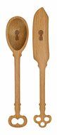 Talisman Designs 1888 Get Real Beech Wood Jam Spoon and Spreader Set, Woodland Design N3