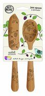 Talisman Designs 1888 Get Real Beech Wood Jam Spoon and Spreader Set, Woodland Design N4