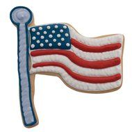 Ann Clark 4th of July Patriotic Cookie Cutter Set - 5 Piece - USA, Flag &amp; Star - Tin Plated Steel N2
