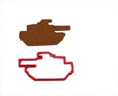 Military Tank Cookie Cutter
