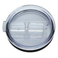 KOBWA Spill and Splash Resistant Lid with Slider Closure for Yeti Rambler, RTIC Tumblers 30 Oz. Tumblers Replacement... N3