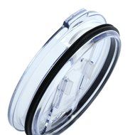 KOBWA Spill and Splash Resistant Lid with Slider Closure for Yeti Rambler, RTIC Tumblers 30 Oz. Tumblers Replacement... N4