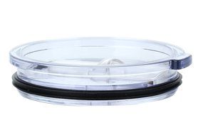 KOBWA Spill and Splash Resistant Lid with Slider Closure for Yeti Rambler, RTIC Tumblers 30 Oz. Tumblers Replacement... N6